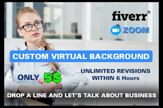 design custom zoom virtual background