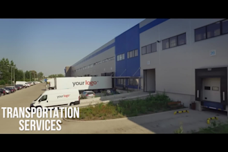 create logistics warehouse truck etc promo video