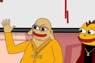 create viral 2d memecoin animation and crypto meme art, 2d animated video
