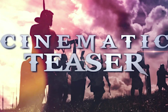 do cinematic videos, trailers, ads, opener video