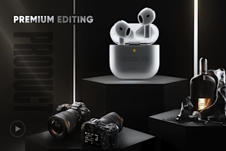 do premium product photo editing from retouching to complex composition