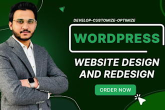 do wordpress website design and redesign wordpress elementor