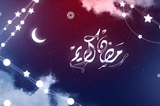 create beautiful ramadan or eid video and intro with logo