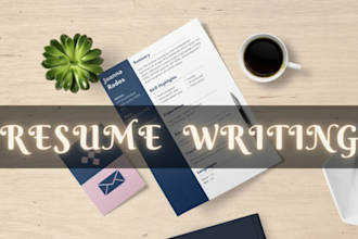 write, edit and review your resume or cv