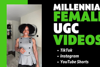 create authentic millennial female ugc video ads