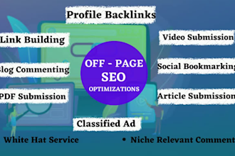 do complete monthly SEO service with high quality backlinks