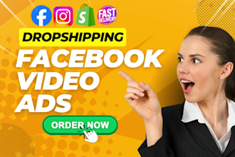 create shopify facebook video ads and viral tik tok video ads