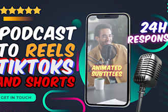 turn your podcast or youtube video into tiktok, ig reels or yt shorts