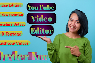create youtube cash cow video editing for your channel within low price