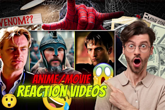 edit anime reaction or movie reaction youtube videos without copyright