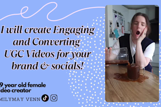 create ugc video content for social media, tiktok, instagram reels, meta, UK