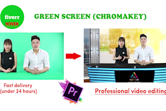 remove green or blue screen, chroma key in any video