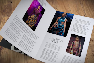 make a booklet or brochure or magazine or video