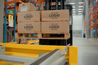 create logistics warehouse truck promo video