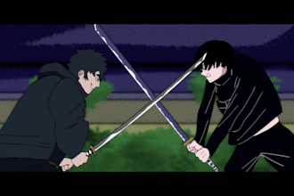 make a 2d anime frame by frame anime for you