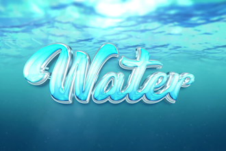 create underwater water splash video intro for your logo