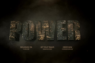 create epic cinematic 3d trailer logo reveal video animation
