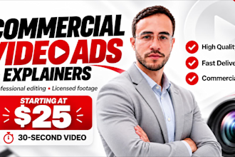 create commercial video ads and explainer videos for your business