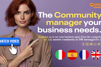 be your community manager and answer social media comments