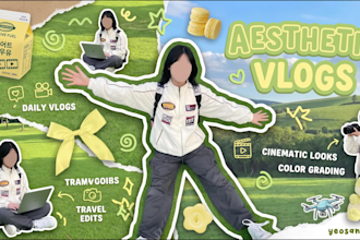 do aesthetic vlog video editing for youtube