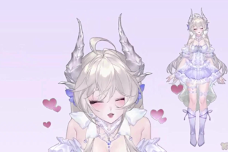 custom male or female live2d vtuber model, 2d vtuber, vtuber character in anime