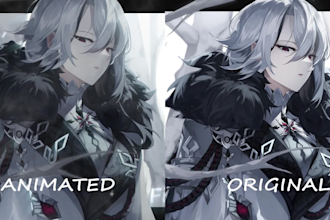 animate your 2d image or anime art to looks like alive