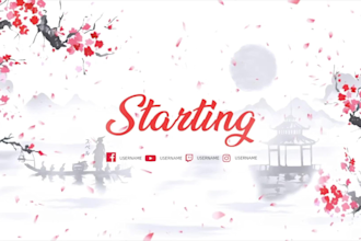 design custom animated stream overlay kick or twitch stream package