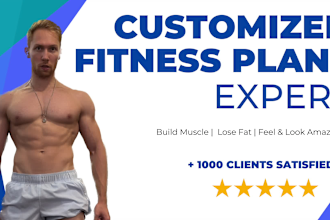 customize your fitness training workout and meal plan