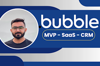 develop bubble io website bubble mvp bubble no code saas