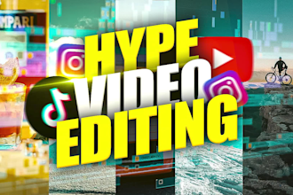 edit engaging hype promo video, sports, event recap, brand, ad video editing