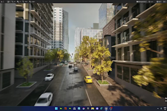 do 3d game environment, game level, 3d world map or scene for game or movie
