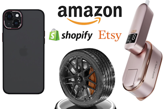create 3d product modeling and rendering for amazon listing
