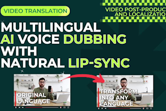 do audio video localization with voice translation using ai dubbing