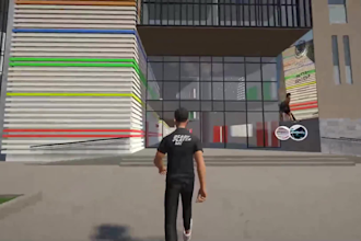 do architectural simulation in metaverse via spatial io
