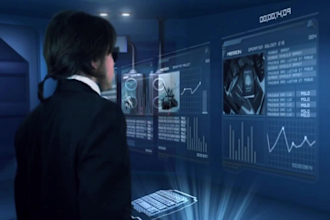 create 3d hologram animation futuristic hologram sci fi hud for tech