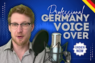 do a pro german male voice over in high quality