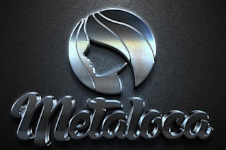 do a luxury 3d gold metallic signature logo design within 24 hours