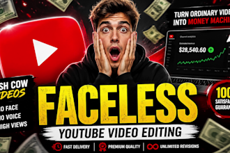 create viral faceless youtube videos with script voiceover and thumbnail