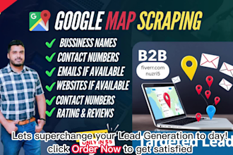 scrape google maps for business emails and do b2b GEO targeted lead generation