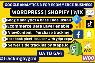 setup ga4 meta pixel, tiktok pixel, google ads conversion, snapchat pixel by GTM