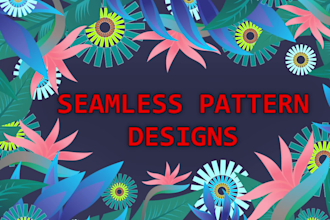 seamless pattern design for fabric, textile and floral