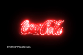 make your logo neon animation