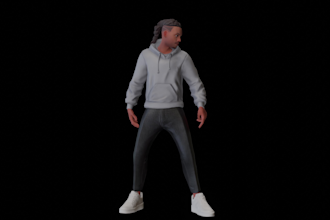 create custom 3d character animation