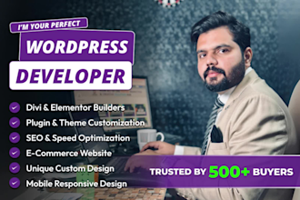 build a professional wordpress website using elementor or divi