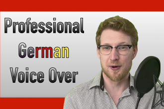 be your professional german voice over