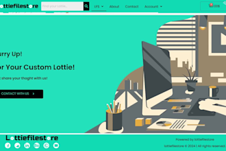 create lottie json animations for your wordpress website