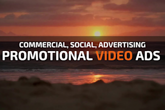 create promotional video ads or short video ads for marketing commercial