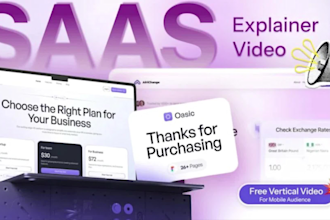 create animated saas explainer video or saas demo video