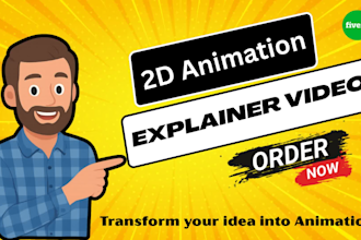 make 2d animated explainer video and saas demo video