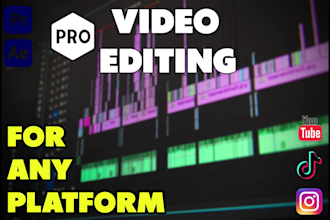 professional video editing and be your video cutter